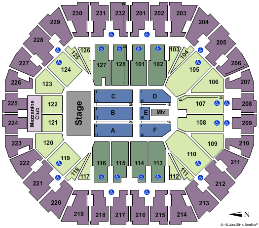 Oakland Seating Chart