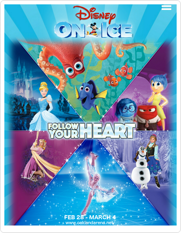 Disney On Ice: Follow Your Heart at Oracle Arena