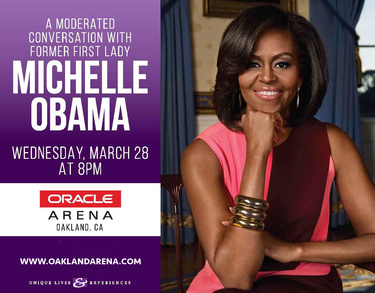 Michelle Obama at Oracle Arena