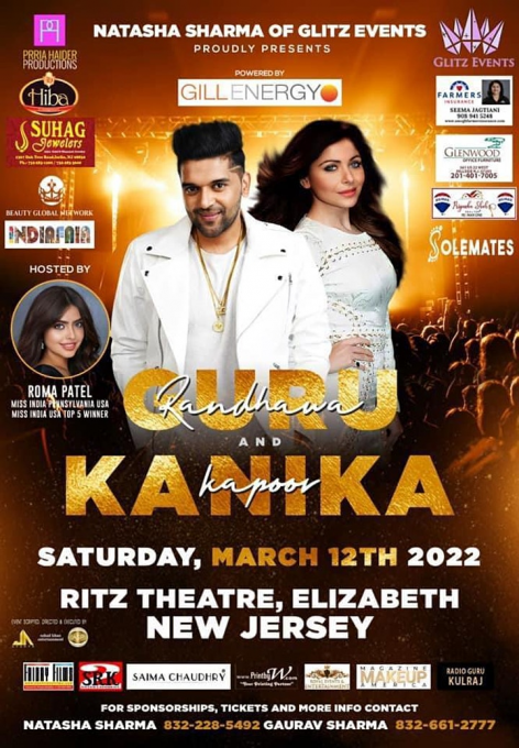 Guru Randhawa & Kanika Kapoor at Oakland Arena