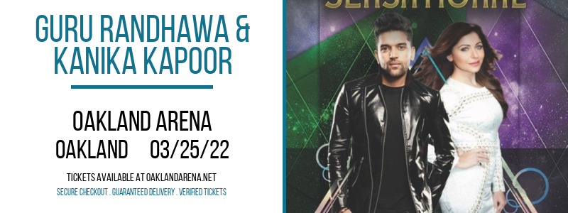 Guru Randhawa & Kanika Kapoor at Oakland Arena