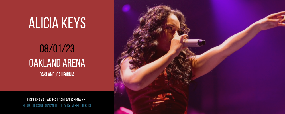 Alicia Keys at Oakland Arena tickets Alicia Keys at Oakland Arena