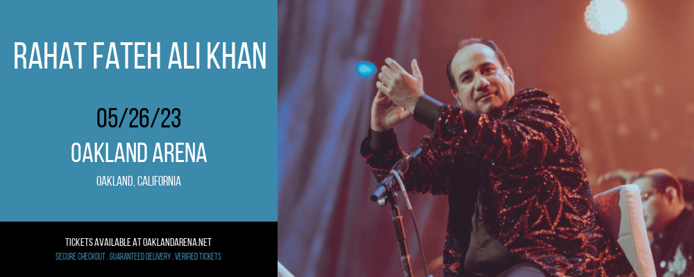 Rahat Fateh Ali Khan at Oakland Arena