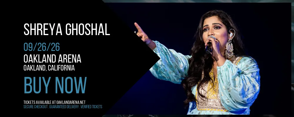 Shreya Ghoshal at Oakland Arena
